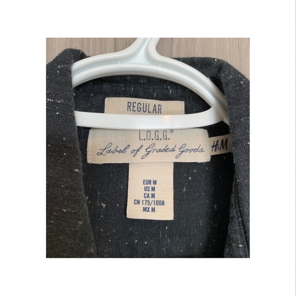 H&M Black Regular Fit polo shirt (Medium) - Picture 4 of 5